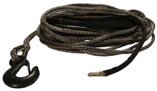 Synthetic Winch Rope with Hook 3/8 x 100 ft