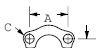 449-74446-20 Aeroquip Code 61 Flange Clamp