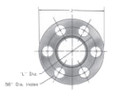 188-180005-3-48 Flange Swivel 150LB 8-Bolt Aeroquip