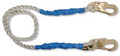 Lanyard Restraint 6FT. Dbl Hook EE Rope