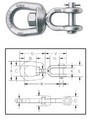 Swivel 1/2'' Jaw End G-403 Crosby 1016457