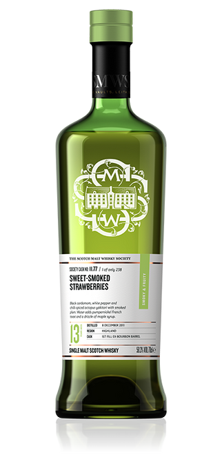 Sweet smoked strawberries