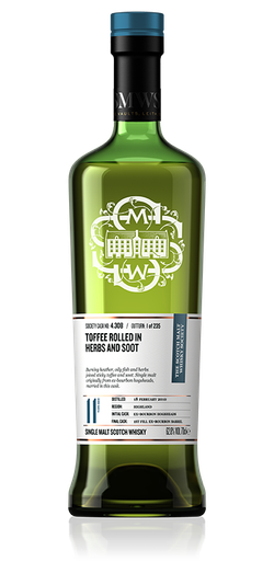 Toffee rolled in herbs and soot - SMWS 4.308