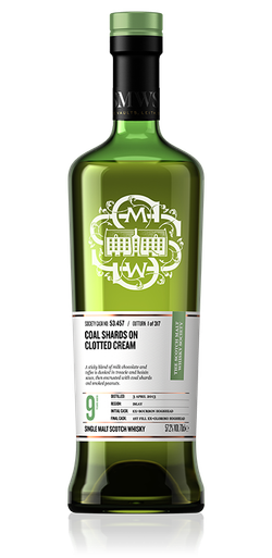 Coal shards on clotted cream - SMWS 53.457