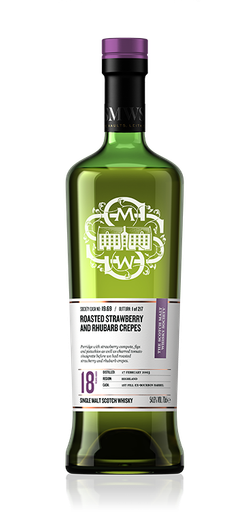 Roasted strawberry and rhubarb crepes - SMWS 19.69
