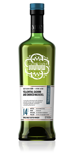 Yellowtail sashimi and smoked mackerel - SMWS 4.389
