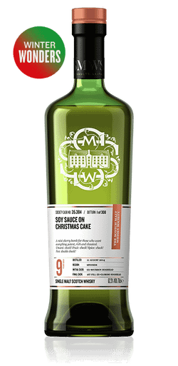 Soy sauce on Christmas cake - SMWS 35.384