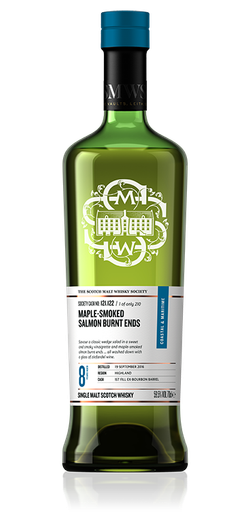 Maple-smoked salmon burnt ends - SMWS 121.122