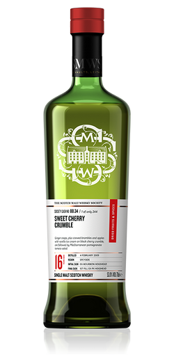 Sweet cherry crumble