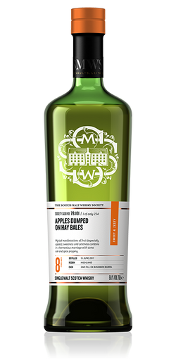 Apples dumped on hay bales - SMWS 78.101