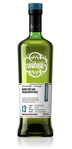 Onion tart and young white wine - SMWS 18.33