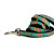 Touchdog Nylon Dog Collar And Lead Set Print Pattern Black