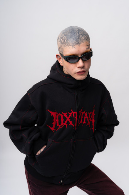 ZIP HOODIE NEGRO