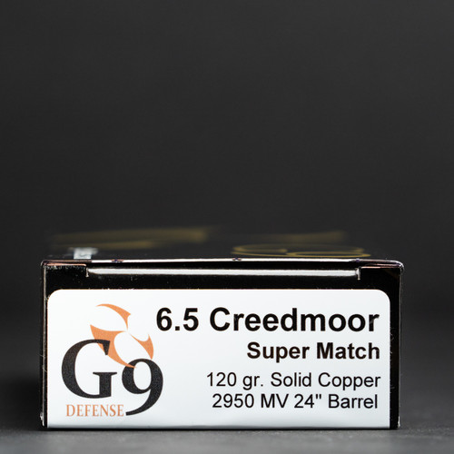 Shop - Rifle Ammunition - 6.5 Creedmoor - G9 Defense