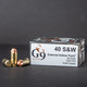 G9 40 S&W 95 gr External Hollow Point