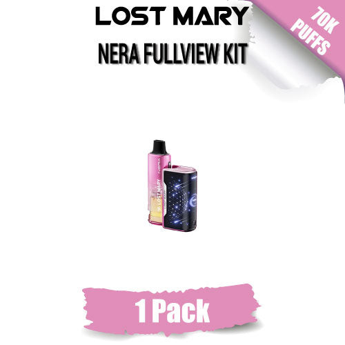KNGPACK-1PC-Lost Mary Nera Fullview Disposable Vape Kit [ 70k Puffs]