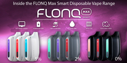 Elevating Your Vaping Journey: Inside the FLONQ Max Smart Disposable Vape Range