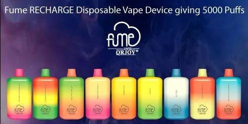 Fume RECHARGE Disposable Vape Device giving 5000 Puffs