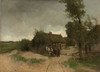 Art Prints of Cottage on the Dirt Road by Anton Mauve