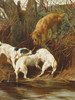 Art Prints of Four Terriers Going to Ground by Arthur Wardle