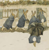 Art Prints of The Rabbit's Christmas Party, The Arrival by Beatrix Potter