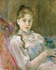 Art Prints of Young Girl with a Cat by Berthe Morisot