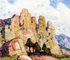 Art Prints of Among the Red Rock, Manitou Colorado by Birger Sandzen