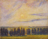 Art Prints of Sunset at Eragny by Camille Pissarro