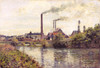 Art Prints of The Factory at Pontoise by Camille Pissarro