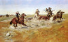 Art Prints of The Judith Basin Roundup by Charles Marion Russell