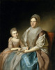 Art Prints of Mrs. Samuel Mifflin and Rebecca Mifflin Francis by Charles Willson Peale