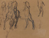 Art Prints of Study of Horses by Edgar Degas