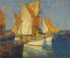 Art Prints of Sunlight on Brittany Boats by Edgar Payne