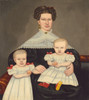 Art Prints of Mrs Paul Smith Palmer and Her Twins by Erastus Salisbury Field