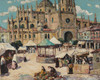 Art Prints of Market Square Segovia, Spain by Ernest Lawson