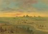 Art Prints of Encampment of Pawnee Indians at Sunset by George Catlin