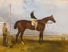 Art Prints of Lord Derby's Fazzaletto with Nat Flatman Up by Harry Hall