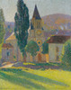 Art Prints of The Church at Labastide green by Henri-Jean Guillaume Martin