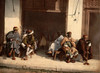 Art Prints of Arabs Before a Cafe, Algiers, Algeria (387097)