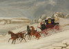 Art Prints of London Glasgow Royal Mail Coach in a Snowstorm by James Pollard