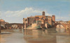 Art Prints of Point de San Bartolomeo Rome by Camille Corot