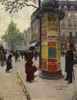 Art Prints of Paris Kiosk by Jean Beraud