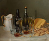 Art Prints of Still Life with Cheese and Wine by John F. Francis