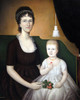 Art Prints of Mrs. Andrew Bedford Bankson and Son by Joshua Johnson