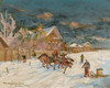 Art Prints of Winter landscape by Konstantin Alexeevich Korovin