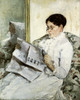 Art Prints of Reading Le Figaro by Mary Cassatt