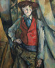 Art Prints of Boy in a Red Waistcoat by Paul Cezanne