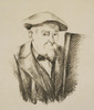 Art Prints of Drawing of a Self Portrait by Paul Cezanne