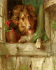 Art Prints of A Collie in a Window by Philip Eustace Stretton