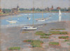 Art Prints of Low Tide, Riverside Yacht Club by Theodore Robinson